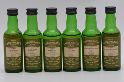 Lot 239 - Cadenhead's Original Collection, Selected  Cask - eleven whisky miniatures