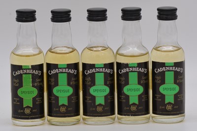 Lot 656 - Cadenhead's Regional Malts - eleven cask strength Speyside whisky miniatures