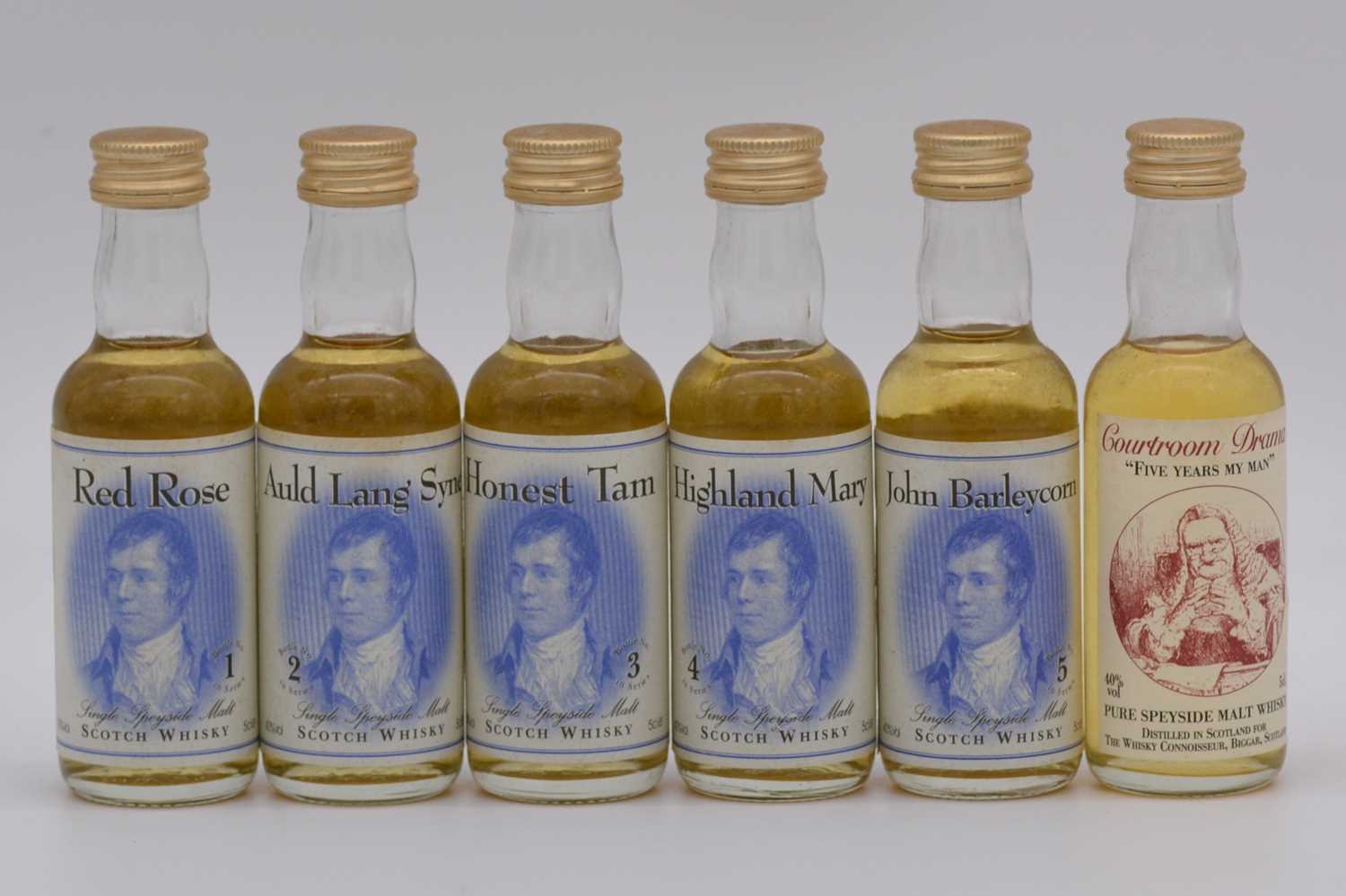 Lot 106 - The Whisky Connoisseur - A Salute to the Bard miniature series, and others