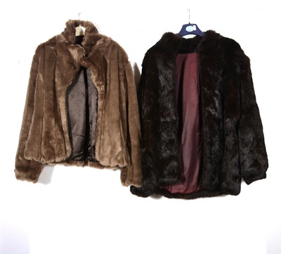 Lot 365A - A Korea rabbit fur coat and two simulated fur coats.