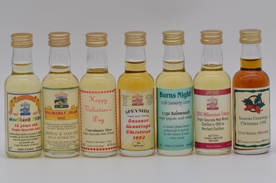 Lot 83 - The Master of Malt - six speciality miniature whisky bottlings, and another