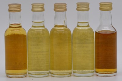 Lot 84 - The Malt Whisky Association - five specialist whisky miniature bottlings