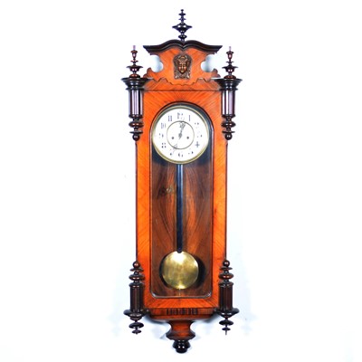 Lot 393 - Walnut cased Vienna wall clock