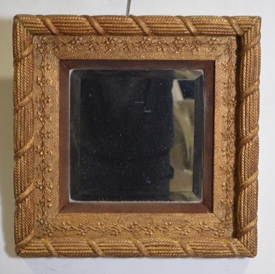 Lot 408 - Gilt composition wall mirror