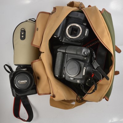 Lot 168 - Digital SLR camera equipment, to include two Canon EOS 50D camera bodies etc.