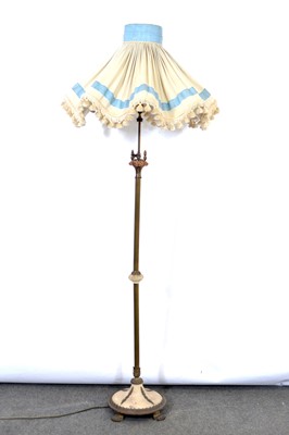 Lot 468 - Gilt metal standard lamp