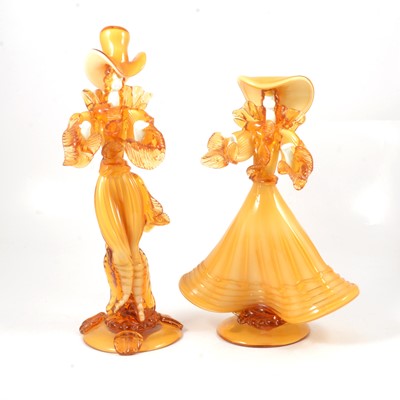 Lot 6 - Two Murano glass figures