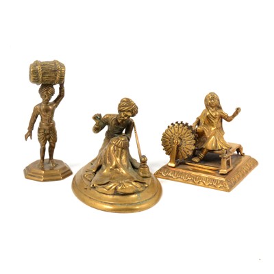 Lot 124 - Collection of Indian and other brass and metal figures