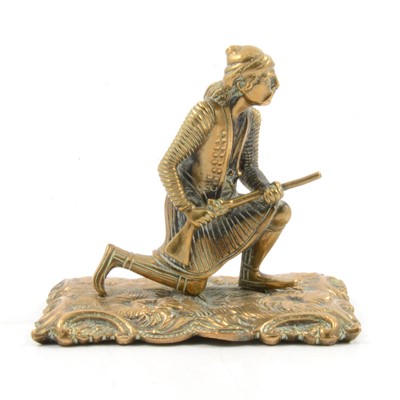 Lot 268 - Mogul style bronze figure of a rifleman