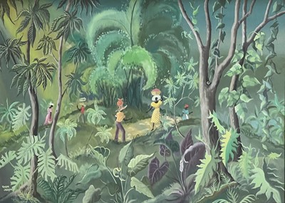 Lot 220 - Rhoda Jackson, Figures in a forest