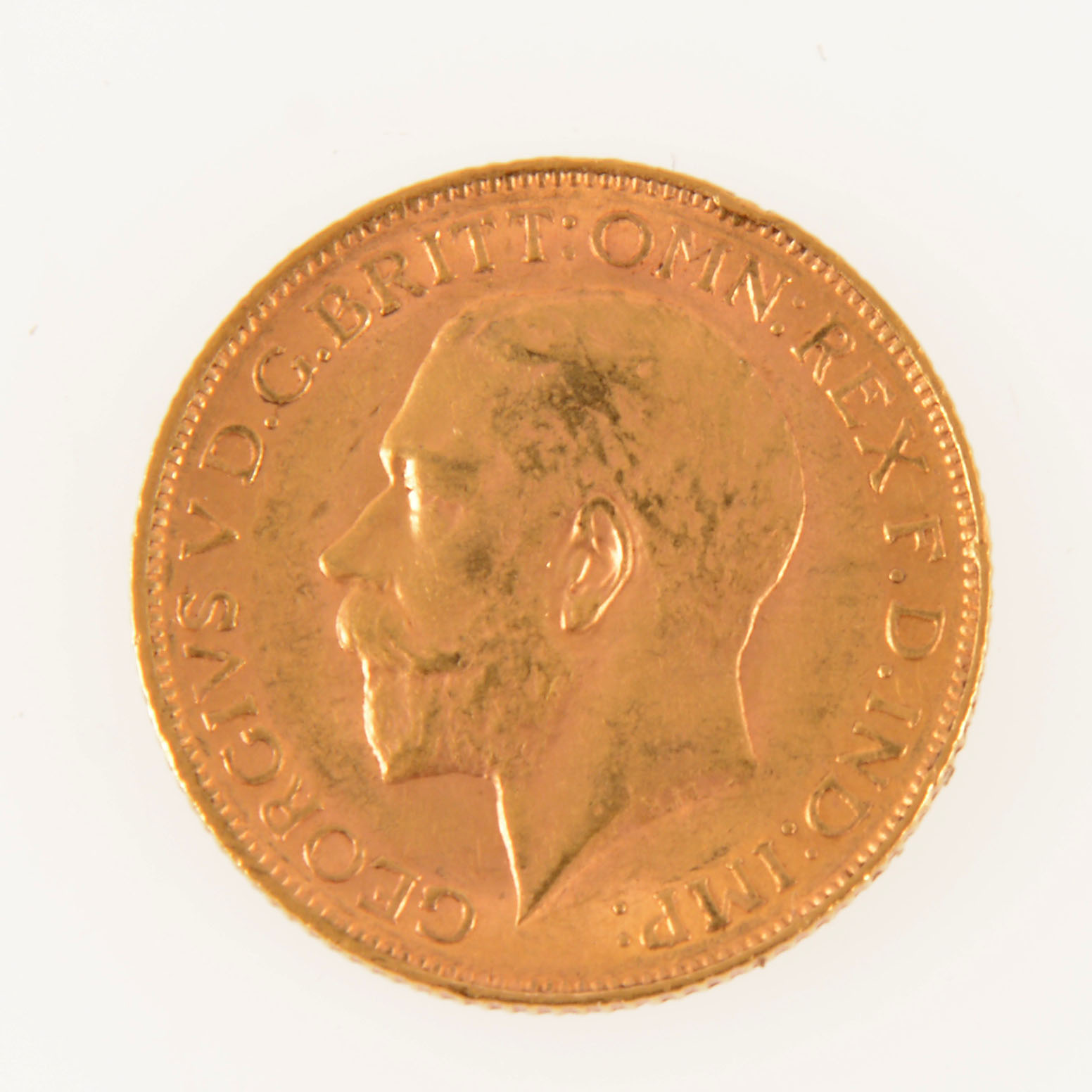 Lot 191 - George V gold Sovereign coin, 1911, 8g.