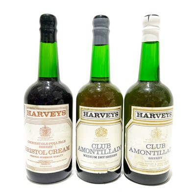 Lot 321 - Harveys, Club Amontillado, Medium Dry Sherry, and others