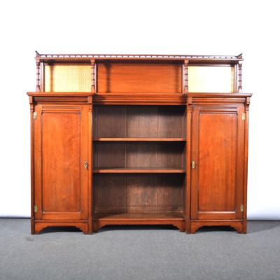 Lot 520 - Late Victorian walnut bookcase