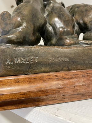 Lot 52 - Georges Lucien Vacossin, Trois Chiots