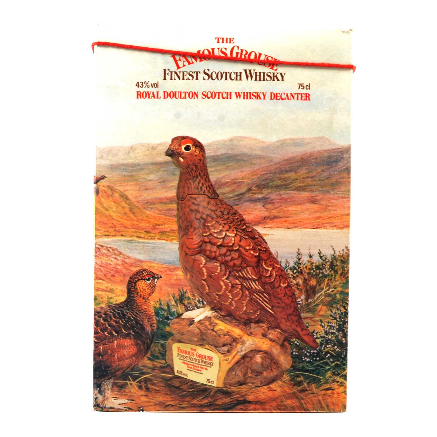 Lot 170 Royal Doulton Famous Grouse liquor bottle,