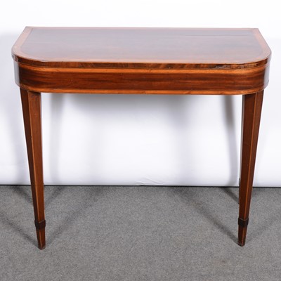 Lot 421 - George III mahogany card table