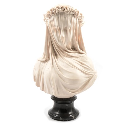 Lot 32 - Reproduction bust, The Veiled Bride, after Antonio Filli