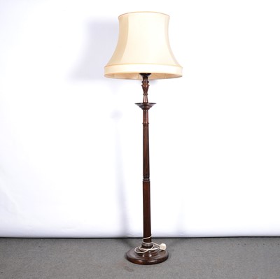 Lot 399 - Mahogany standard lamp