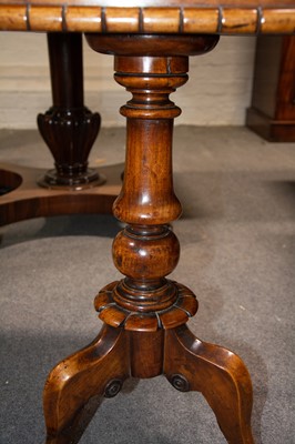 Lot 222 - William IV walnut pedestal work table