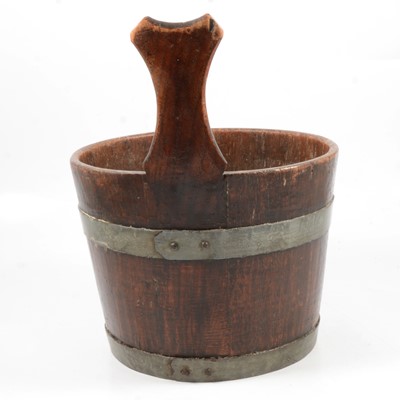 Lot 448A - Coopered oak pail