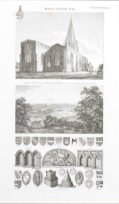 Lot 333 - John Speed, Leicestershire map and two engravings of Hallaton