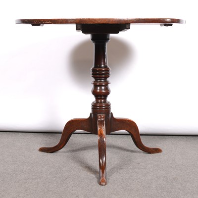 Lot 438 - Georgian oak tripod table