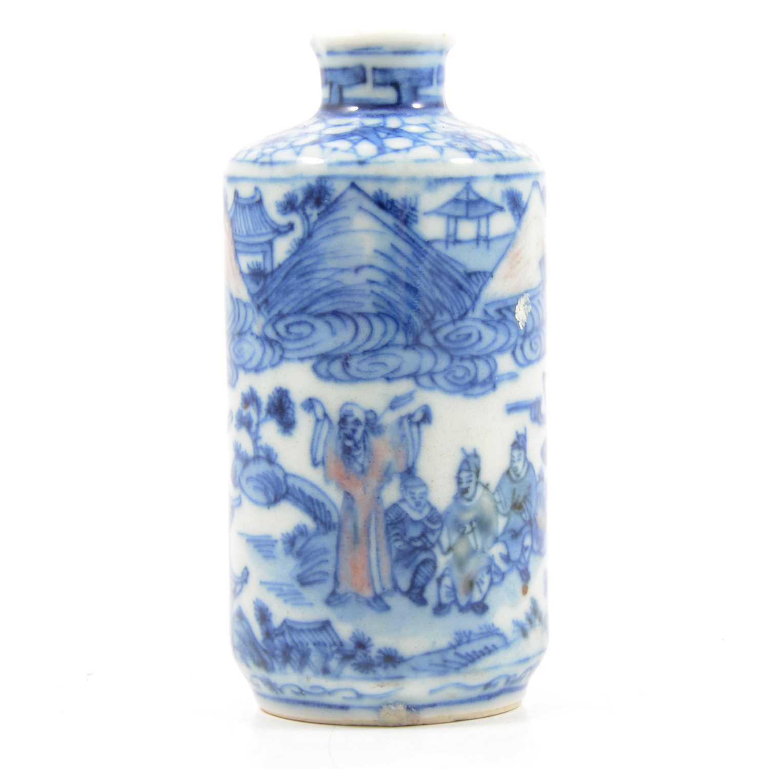 Lot 12 - Chinese blue and white porcelain scent bottle