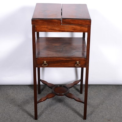 Lot 419 - Victorian mahogany washstand