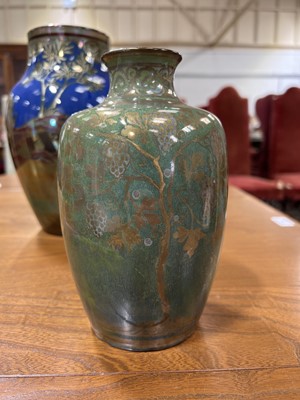 Lot 1020 - Richard Joyce for Pilkington's Royal Lancastrian - lustre vase with Grapevines