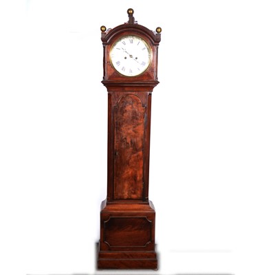 Lot 357 - Regency mahogany longcase clock