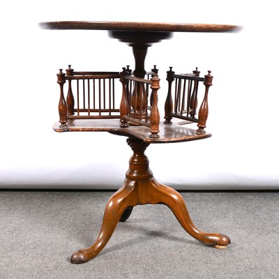 Lot 518 - Victorian walnut reading table