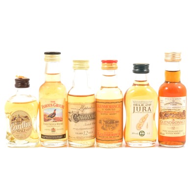 Lot 115 - Collection of miniature whiskies, approx 75 bottles