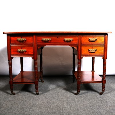 Lot 480 - Victorian mahogany desk