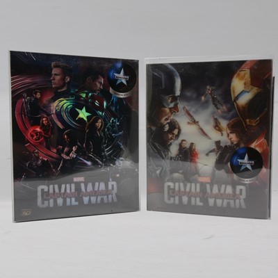 Lot 40 - Captain America - Civil War, Nova Media Steelbook Lenticular 3D Blu-rays