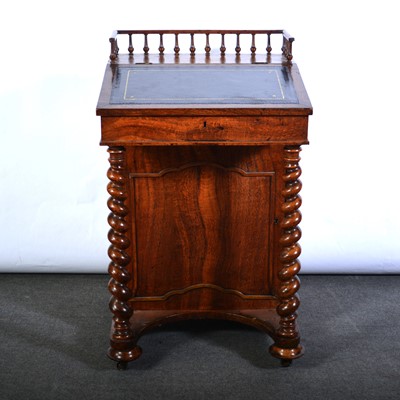 Lot 513 - Victorian oak davenport desk