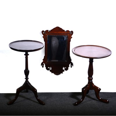 Lot 478 - Two wine tables and a pierglass