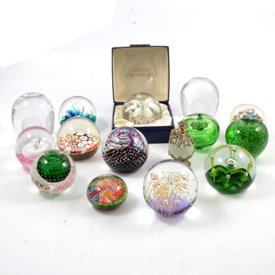 Lot 30 - Fourteen Caithness and other paperweights