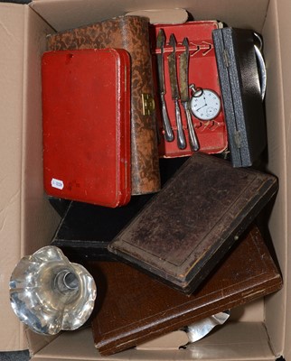 Lot 146 - Silver ware and pocket watch.