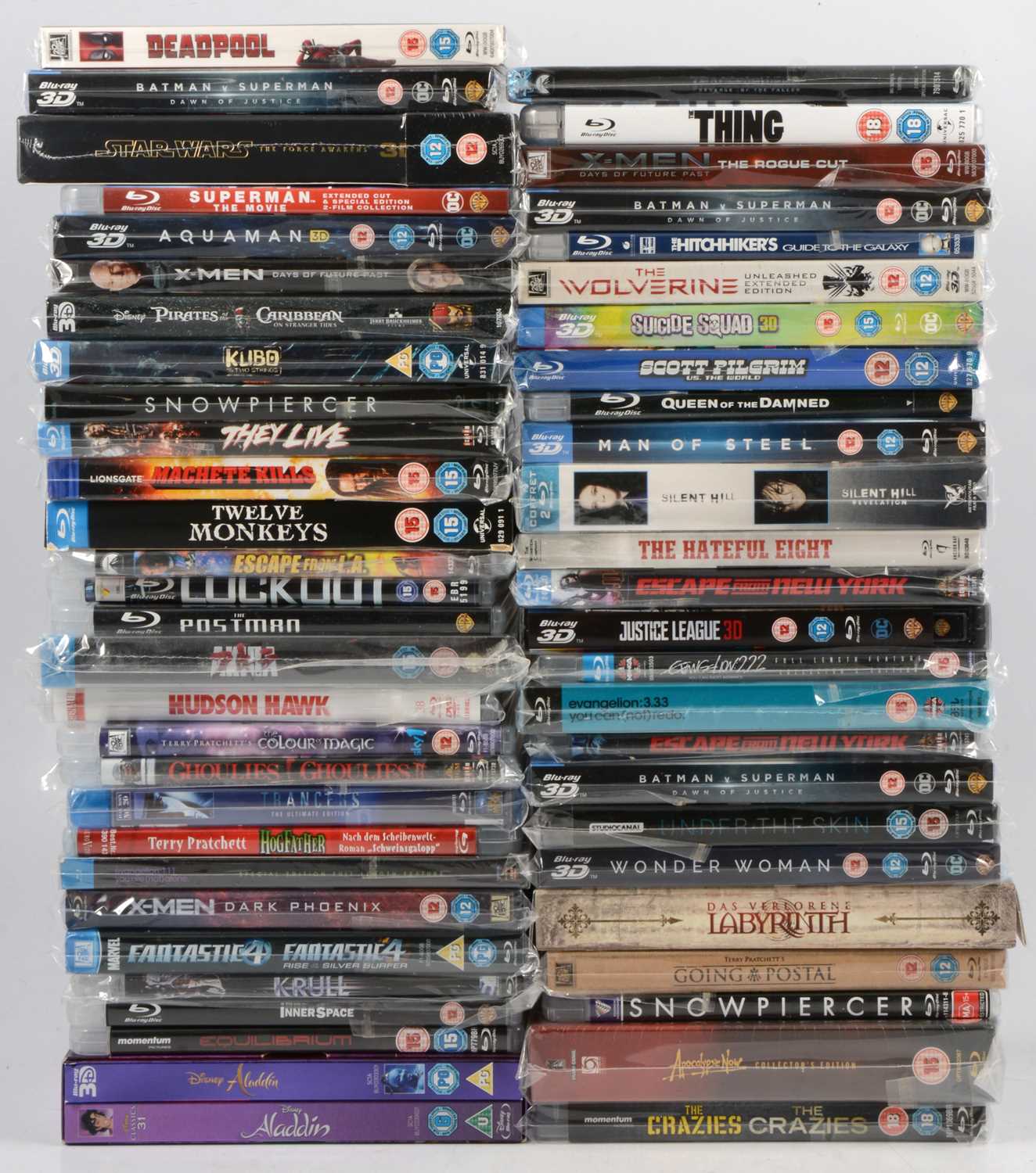 Lot 113 - Blu-ray collection, fifty-four including Star Wars - The Force Awakens with lenticular cover