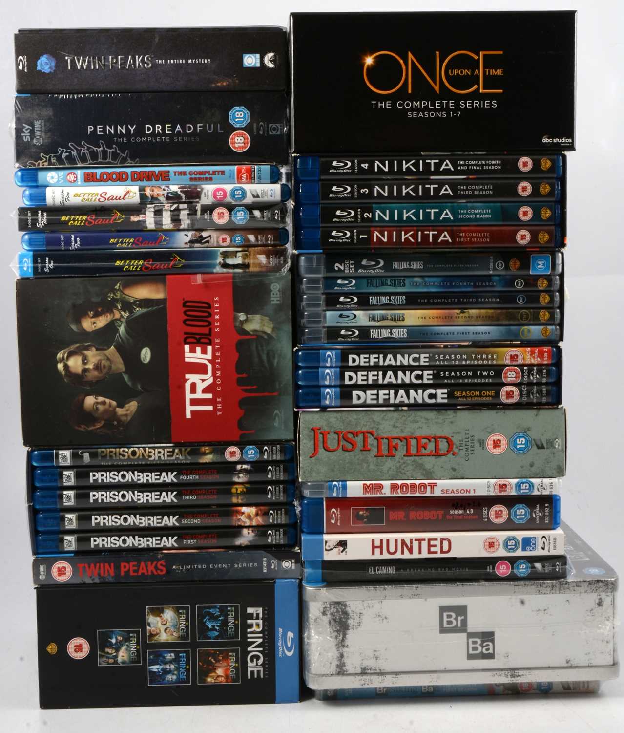 Lot 118 - Blu-ray TV series box sets, twenty-four including Penny Dreadful; Justified and others.