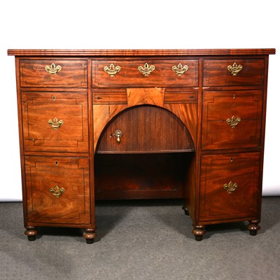 Lot 481 - Regency mahogany bowfront sideboard