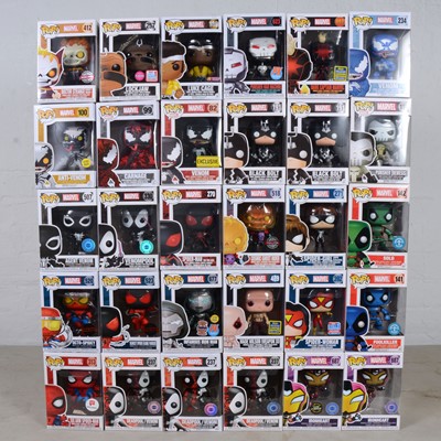 Lot 136 - Funko Pop! thirty Marvel figures including 507 Agent Venom and others.