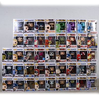 Lot 139 - Funko Pop! Forty-three Marvel The Avengers, including 380 Iron Man and others.