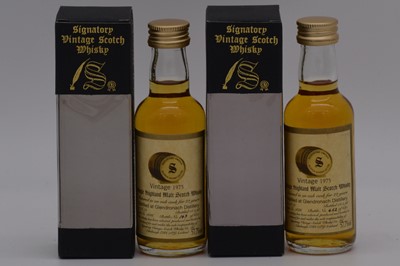 Lot 217 - Signatory Vintage - Glendronach 1975, 22 year old, two bottles