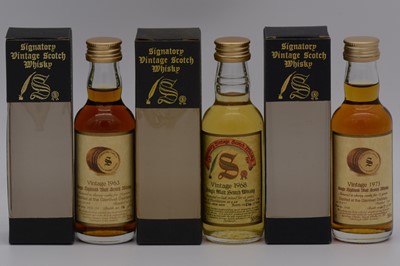 Lot 218 - Signatory Vintage - Glenlivet, three vintage bottlings