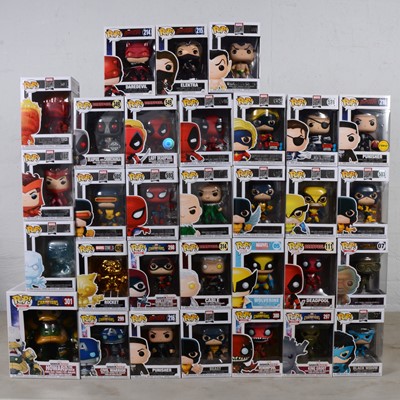 Lot 141 - Funko Pop! Thirty Marvel figures, various series including 301 Howard the Duck; 07 Stan Lee etc.