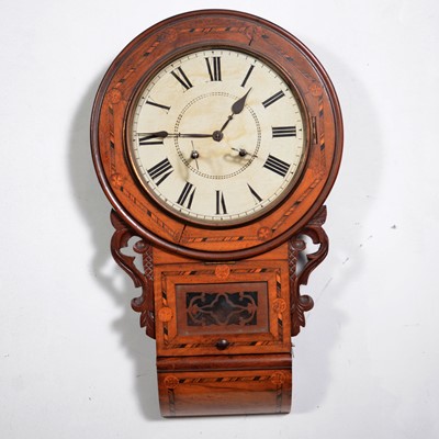 Lot 471 - American wall clock