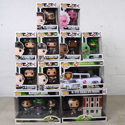 Lot 149 - Funko Pop! Eleven Ghostbusters figures, including 730 Banquet Room etc