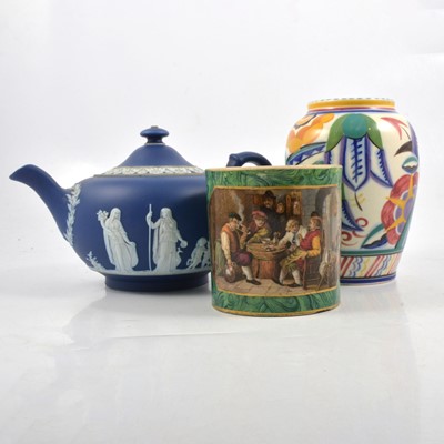Lot 64 - Royal Doulton 'Monmouth' pattern part teaset, Paragon China tablewares, Poole Pottery vase and