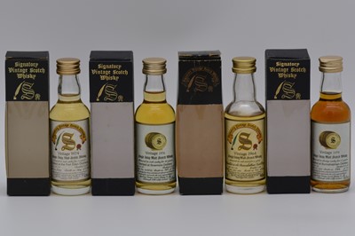 Lot 198 - Signatory Vintage - seven Islay malt whisky miniatures